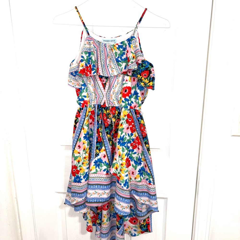 Colorful Floral Kids Dress